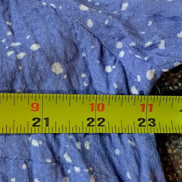 Women's Blue Plus Size Terra & Sky Peplum Top Size 0X 14W - Picture 15 of 16